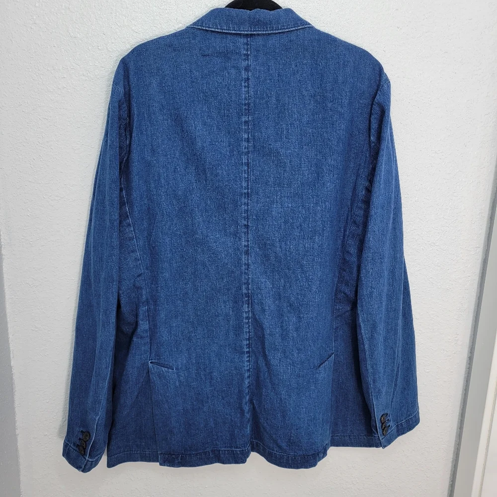 J.Crew Relaxed-fit suit jacket Blazer in Japanese denim CF398 Size 44R NWT $450